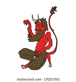 cartoon traditional devil