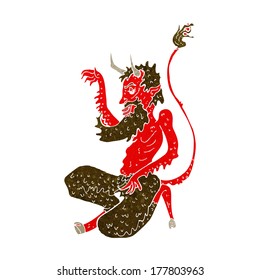 cartoon traditional devil
