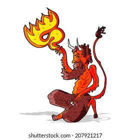 cartoon traditional devil