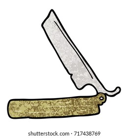cartoon traditional razor
