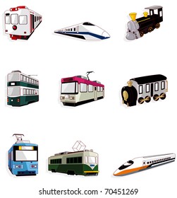 Cartoon Train Icon