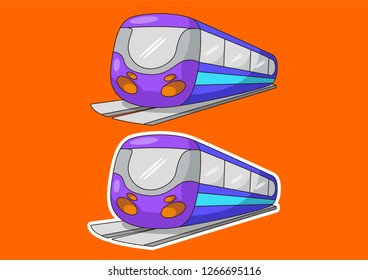 cartoon train vector