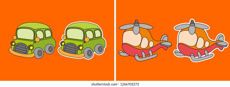 cartoon transportation vector