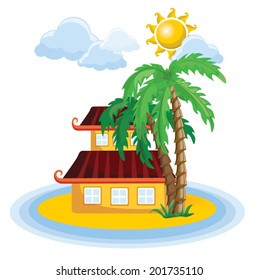 Cartoon travel background
