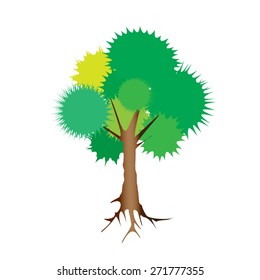 cartoon tree
