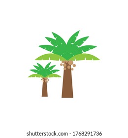 Cartoon tree color illustration of vector design