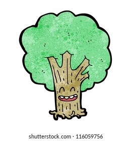 cartoon tree with face