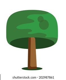 Cartoon tree icon 