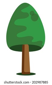 Cartoon tree icon 