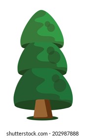 Cartoon tree icon 