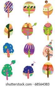 cartoon tree icon