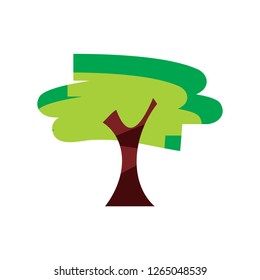cartoon tree logo