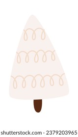 Ilustración de vectores de plantas de árbol de dibujos animados