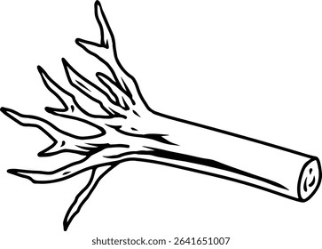 Cartoon Tree Root or Branch