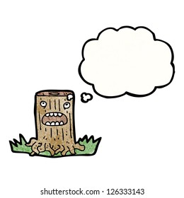 cartoon tree stump