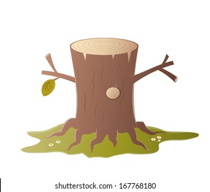 cartoon tree stump