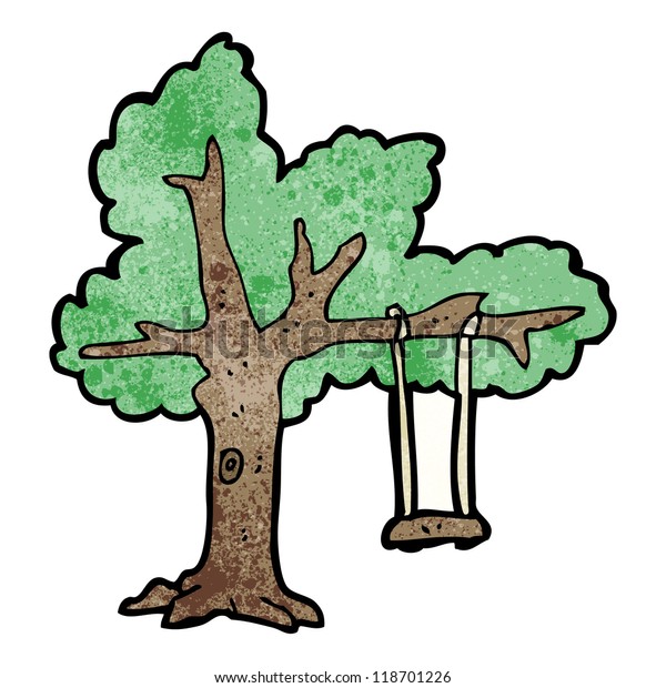 Cartoon Tree Swing Stock Vector (Royalty Free) 118701226 | Shutterstock