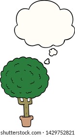 cartoon tree with thought bubble