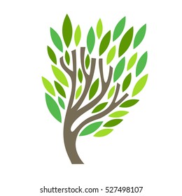 Cartoon Tree. Vector