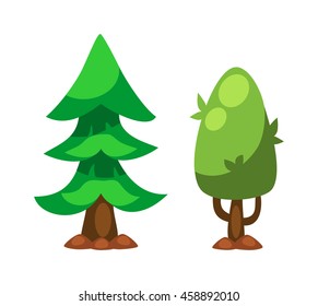 Cartoon tree vector illustration