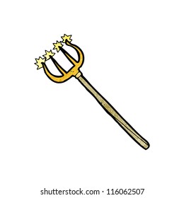 tridente de dibujos animados