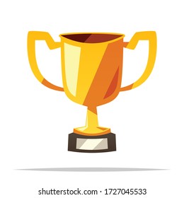 Vector de trofeo de caricatura ilustración aislada