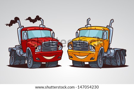 Cartoon Truck Stock Vector (Royalty Free) 147054230 - Shutterstock