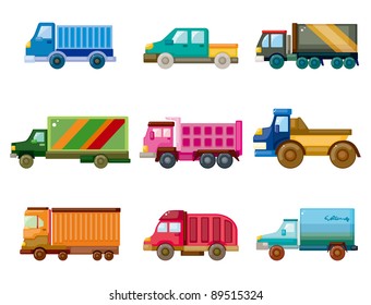 cartoon truck icon