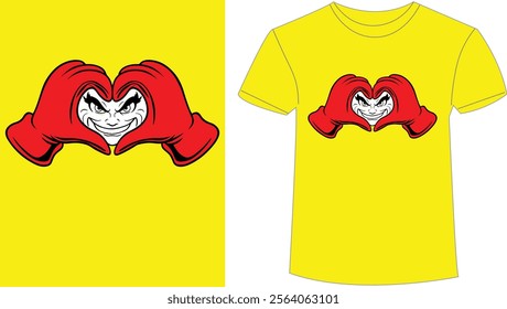 Cartoon tshirt design ready to print