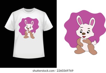 Cartoon T-shirt Designs Template, Colors can be easily changed on a dark T-shirt or a white T-shirt