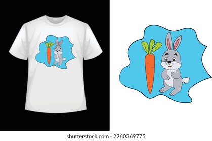 Cartoon T-shirt Designs Template, Colors can be easily changed on a dark T-shirt or a white T-shirt