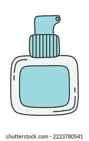 Cartoon tube of cream Beauty Cosmetics icon. Vector illustration