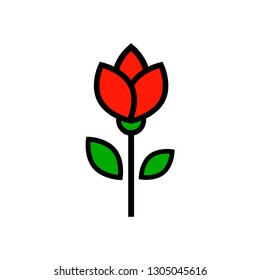 cartoon tulip vector