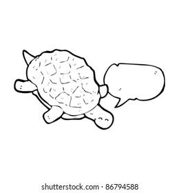 cartoon turtle swimming