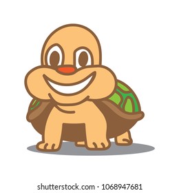 cartoon turtle vector illustration