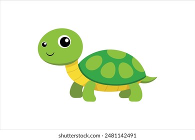 cartoon turtle vector image illustration