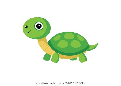 cartoon turtle vector image illustration