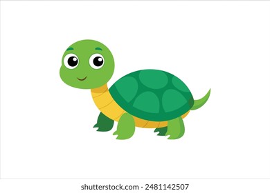 cartoon turtle vector image illustration