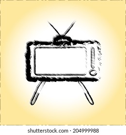Cartoon TV child drawing