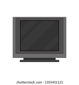 Cartoon TV on white background. Digital technology.