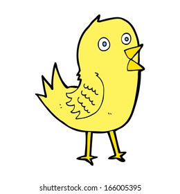 cartoon tweeting bird