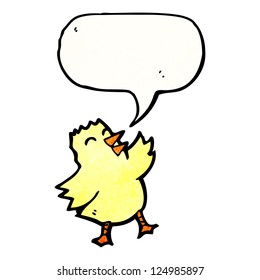 cartoon tweeting chick
