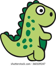 Cartoon tyrannosaurs