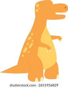 Cartoon Tyrannosaurus Rex Isolated on White Background