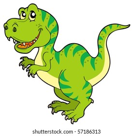 Cartoon tyrannosaurus rex - vector illustration.