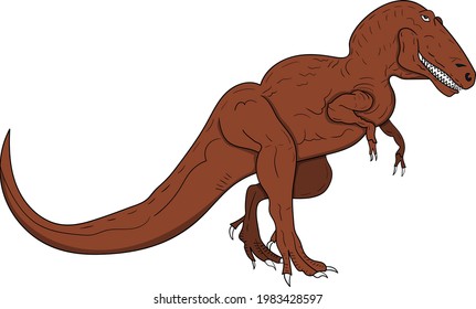 Cartoon Tyranosaurus Rex Perfect For Design Project