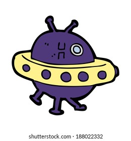 cartoon UFO