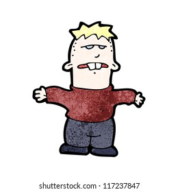 cartoon ugly boy