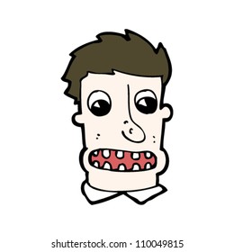 caricatura de un hombre feo