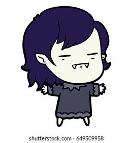 cartoon undead vampire girl